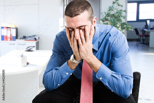 Photo: Depressed businessman Depressed businessman