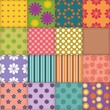 Vector: patchwork background with different patterns patchwork background with different patterns