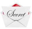 Secret Word on Letter Note Envelope Mystery Private Invitation