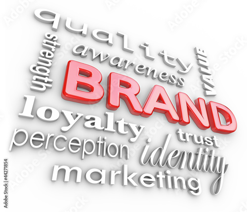 Illustration: Brand Marketing Words Awareness Loyalty Branding Brand Marketing Words Awareness Loyalty Branding