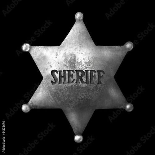 Photo: The old sheriff's badge The old sheriff's badge