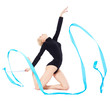 beautiful blonde gymnast