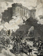 prise de la Bastille Paris 1789, gravure Chovin vers 1890