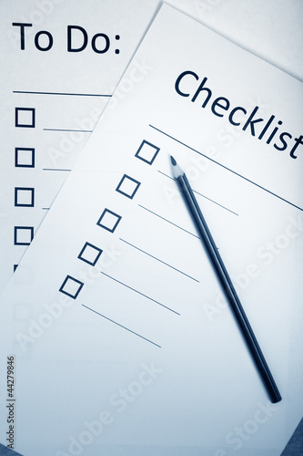 Photo: Checklist Checklist