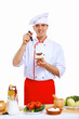 Young cook preparing food