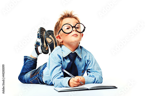 Photo: thinking kid thinking kid