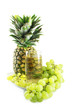 pineapple, grapes and juice