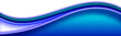 Blue swoosh