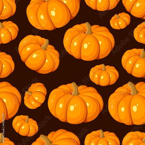 Vektor: Seamless pattern with pumpkins. Vector EPS 8. Seamless pattern with pumpkins. Vector EPS 8.