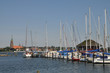 Hafen in Haithabu mit Blick nach Schleswig