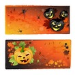 Halloween banners set