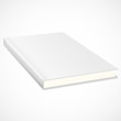 Vector: Empty book with white cover Empty book with white cover