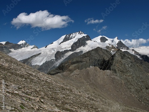 Photo: High Mountains In The Canton Valais High Mountains In The Canton Valais