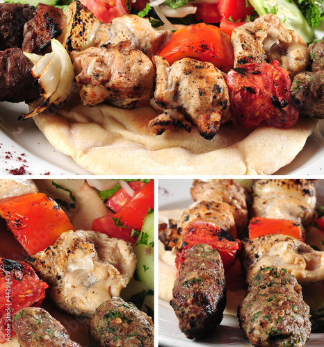Photo: Kebab and chicken mix. Kebab and chicken mix.
