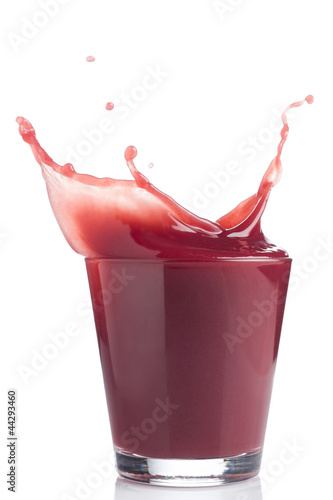 Photo: splash of red fruit juice splash of red fruit juice