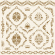 Set of vector damask ornaments.