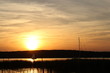 canvas print picture - Abendsonne am Scharmützelsee