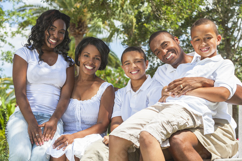Photo: African American Family Parents and Children African American Family Parents and Children