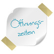 Zettel Öffnungszeiten