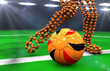 Illustration: soccer balls at night soccer balls at night
