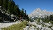 Video: Mountain trekking: two young men walking. Beautiful landscape Mountain trekking: two young men walking. Beautiful landscape