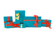 Geschenke in einer Reihe