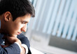 Thinking businessman at office