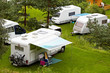 Foto: Camping in forest. Camping in forest.