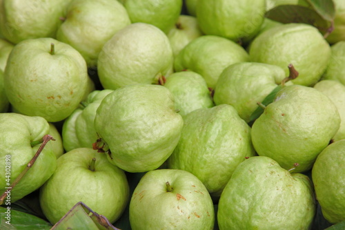Photo: Fresh guavas texture Fresh guavas texture