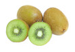 Photo: Fresh piece kiwi fruit isolated on white background Fresh piece kiwi fruit isolated on white background