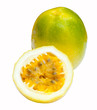 Photo: Passion fruit, completely isolated on white backgrounds Passion fruit, completely isolated on white backgrounds