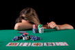 Photo: Woman playing poker Woman playing poker