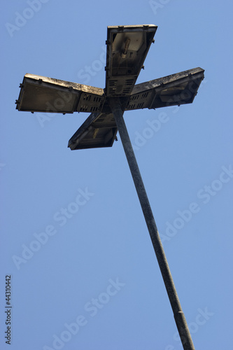 Photo: Highway lamp and post Highway lamp and post