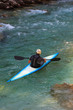 Photo: Kayaking on the Soca river, Slovenia Kayaking on the Soca river, Slovenia