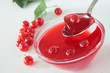Photo: Red currant jelly with berries Red currant jelly with berries