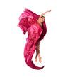 Photo: ballet dancer in flying satin dress ballet dancer in flying satin dress
