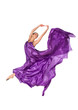 Photo: ballet dancer in flying satin dress ballet dancer in flying satin dress
