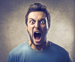Furious man