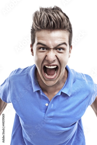 Foto: Young man screaming Young man screaming