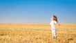 Video: Happy child enjoying the nature in autumn field Happy child enjoying the nature in autumn field