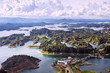 Aerial View of Guatape Lake, Colombia
