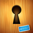 A wooden Keyhole