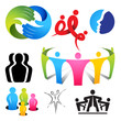 Connecting People Icons
