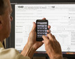 USA tax form 1040 for year 2012 and calculator