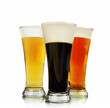 Foto: Alcohol Beer Glasses on White Alcohol Beer Glasses on White