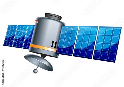 Vector: Earth satellite Earth satellite