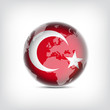 Vektor: Türkei Globus Türkei Globus