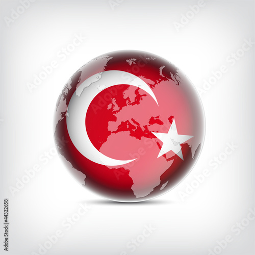 Vector: Türkei Globus Türkei Globus
