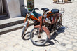 Foto: Two old fashioned moped in Djerba - Tunisia Two old fashioned moped in Djerba - Tunisia