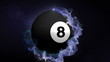 Video: Number 8 Billiard Ball in Particle, with Alpha Channel - HD1080 Number 8 Billiard Ball in Particle, with Alpha Channel - HD1080